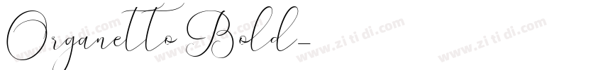 Organetto Bold字体转换